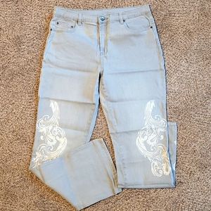 DG2 Floral Jeans - NWT